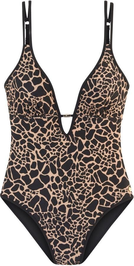 Lascana Badpak Zaba Met goudkleurige sierparel - Foto 5