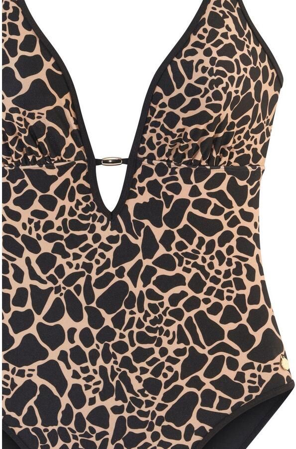 Lascana Badpak Zaba Met goudkleurige sierparel - Foto 4