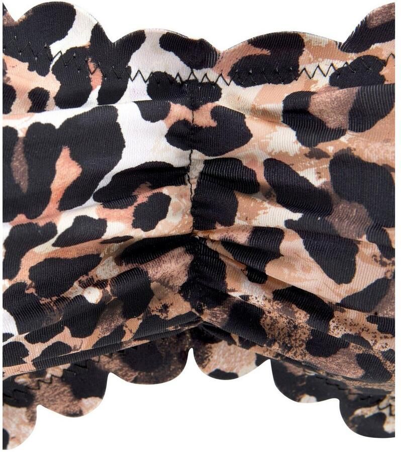 Lascana Bandeau-bikinitop Lexa met schulprandjes