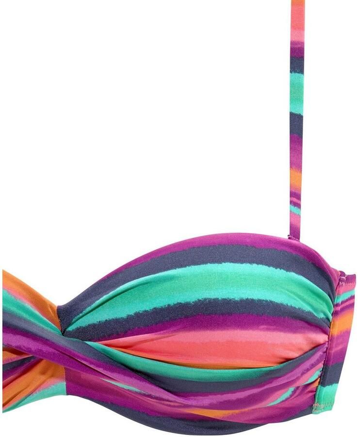 Lascana Bandeau-bikinitop Rainbow met 5 draagvarianten