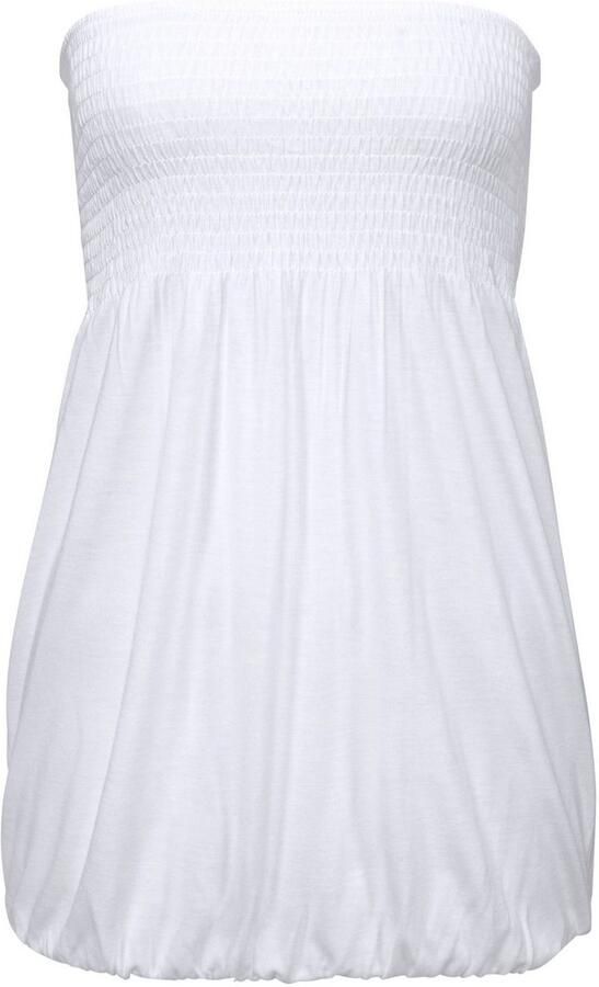 Lascana Bandeautop met brede smockinzet en elastiek schoudervrij - Foto 6