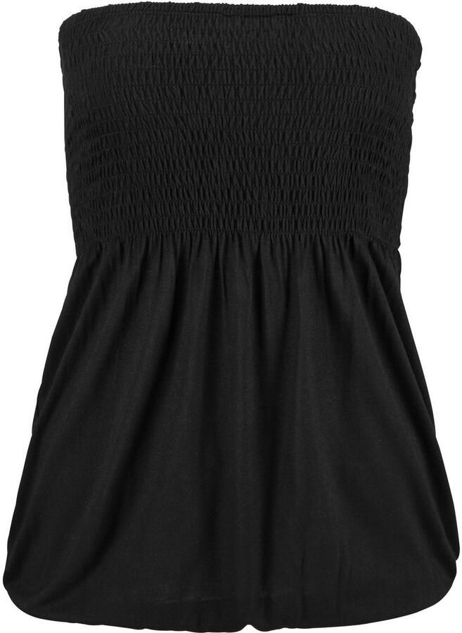 Lascana Bandeautop met brede smockinzet en elastiek schoudervrij