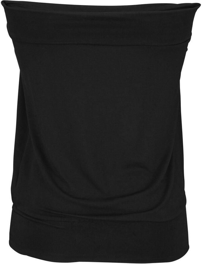 Lascana Bandeautop met flatterende rimpeling schoudervrij elastisch