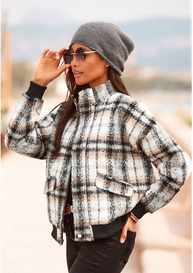 Lascana Beanie Gebreide muts Fijn breiwerk met rolrand wintermuts herfstmuts muts - Foto 3