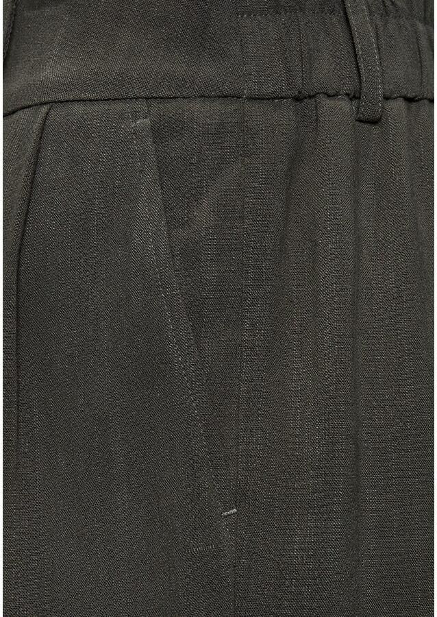 Lascana Bermuda met modieuze plooien vrouwelijke zomershorts geweven shorts - Foto 5