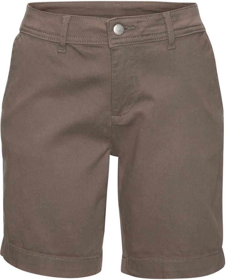Lascana Bermuda om op te rollen van elastisch katoen korte broek shorts