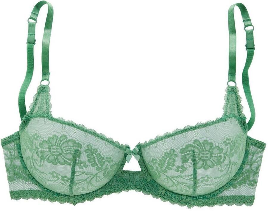 Lascana Beugel-bh Daisy met beugel van bloemige kant in balconnet-snede sexy lingerie - Foto 4
