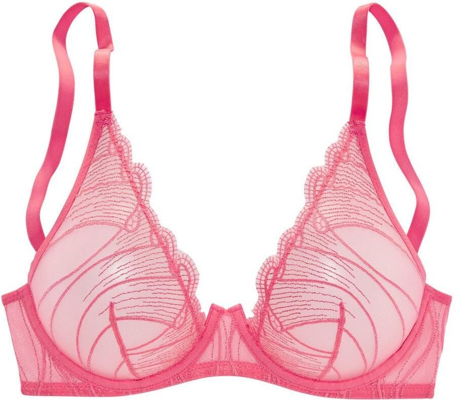 Lascana Beugel-bh GIANNA van licht glinsterend kant in transparante optiek sexy lingerie - Foto 3