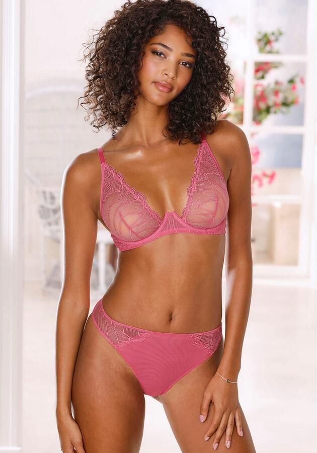 Lascana Tanga GIANNA van licht glanzend kant sexy lingerie - Foto 2