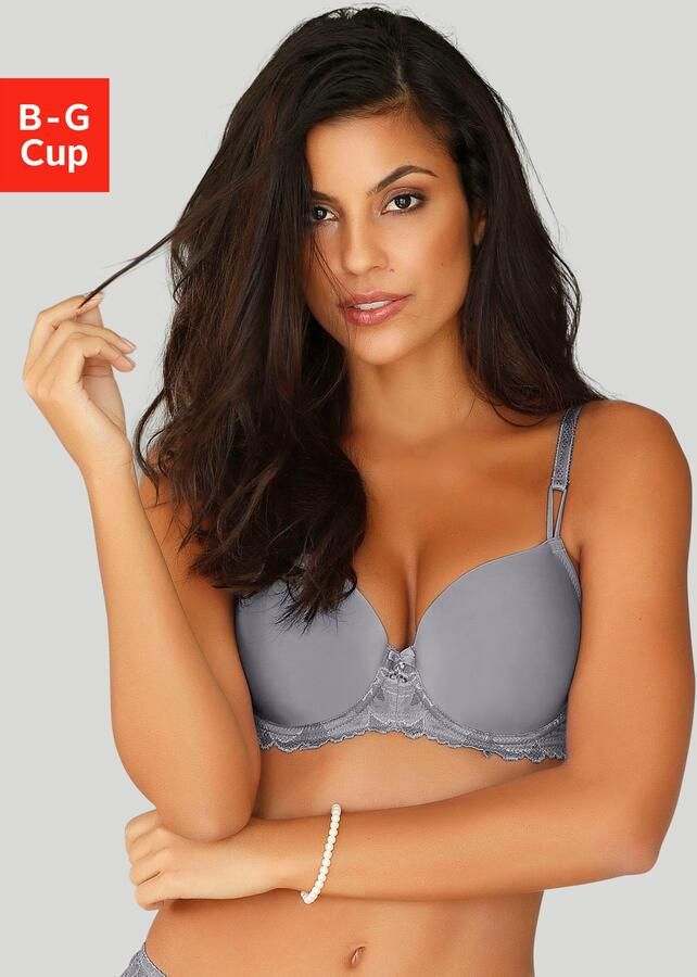 Lascana Beugel-bh Mably met gebloemde kant dessous - Foto 5