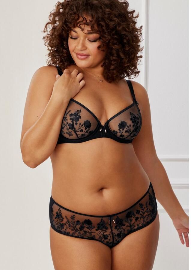 Lascana Stringpants Maria met kleurrijke bloemen van geborduurd kant - Foto 2