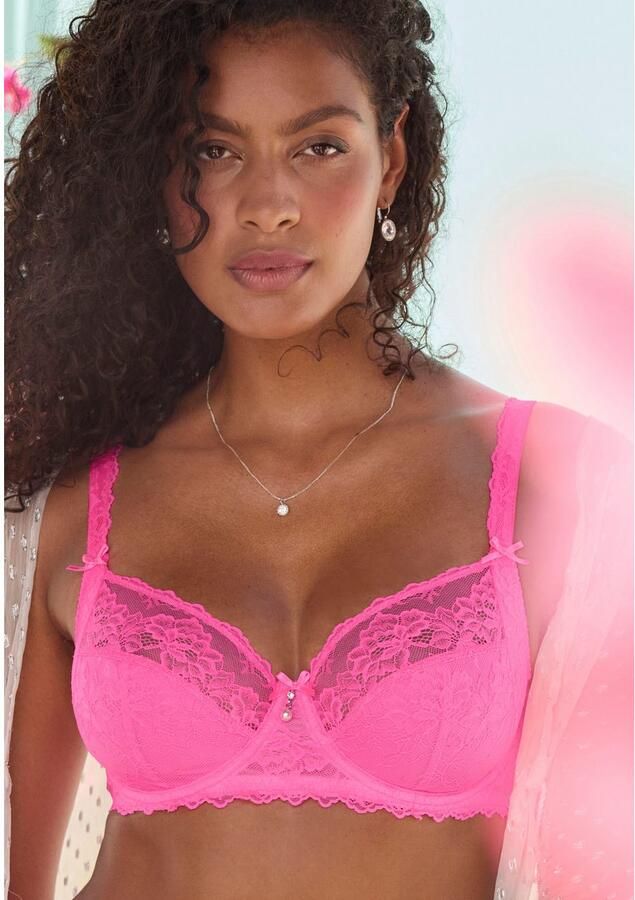 Lascana Beugel-bh met mooie kantentragers sexy lingerie