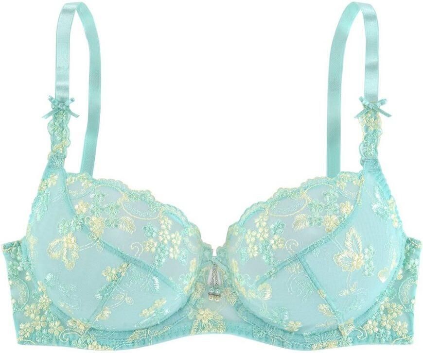 Lascana Beugel-bh met transparant geborduurd kant dessous