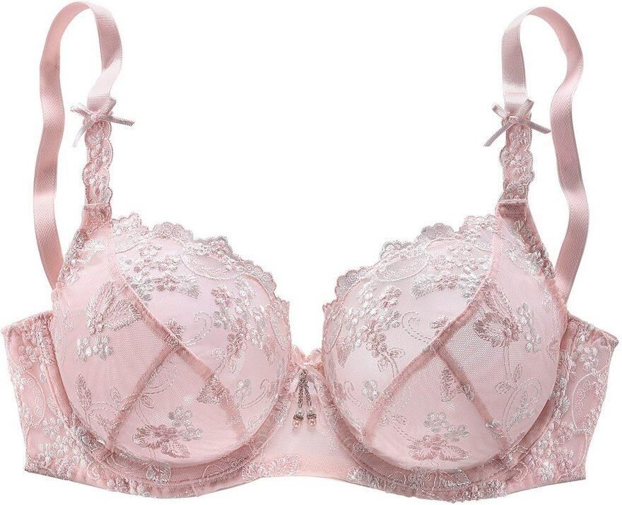 Lascana Beugel-bh met transparant geborduurd kant dessous - Foto 4