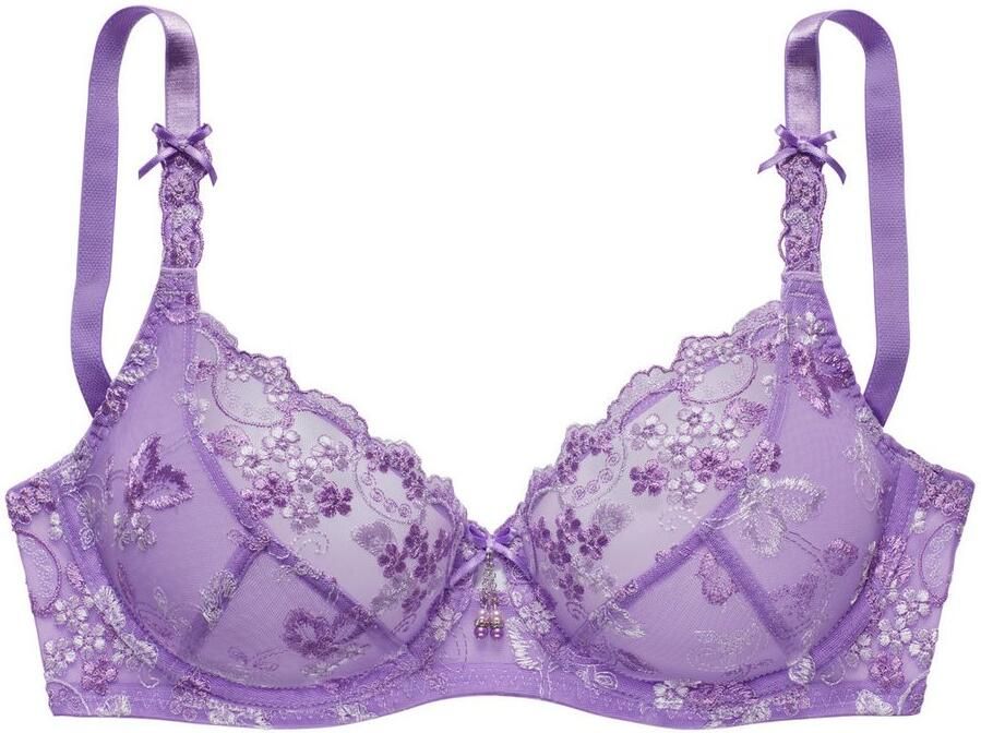 Lascana Beugel-bh met transparant geborduurd kant dessous - Foto 5