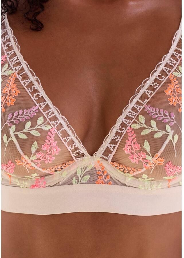 Lascana Beugel-bh Mirabel Amira-Collectie met bloemborduursel op transparant mesh transparant ondergoed