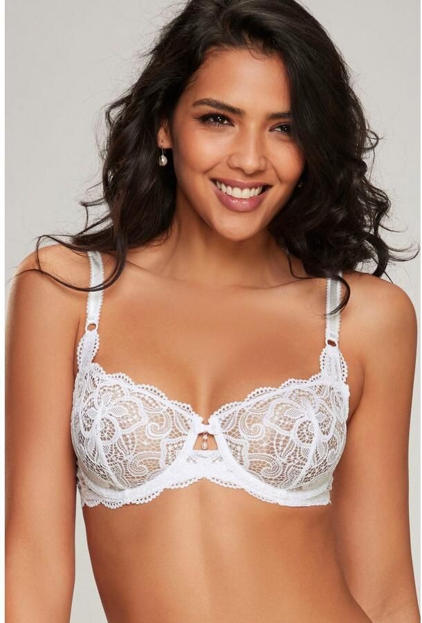 Lascana Beugel-bh Nikoletta van bloemige borduurlace sexy lingerie - Foto 3