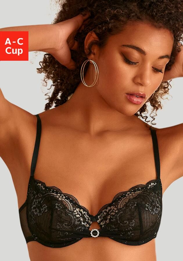 Lascana Beugel-bh van extravagante kant sexy lingerie transparant ondergoed - Foto 5