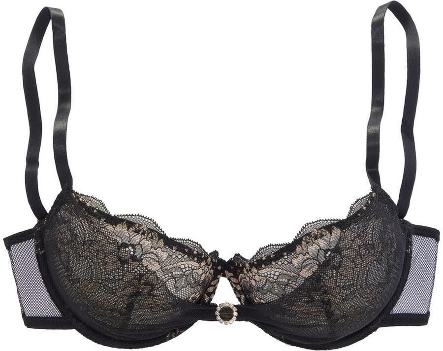 Lascana Beugel-bh van extravagante kant sexy lingerie transparant ondergoed