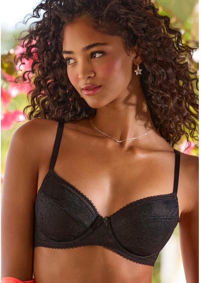 Lascana Beugel-bh van fijne jacquardkant sexy lingerie - Foto 2