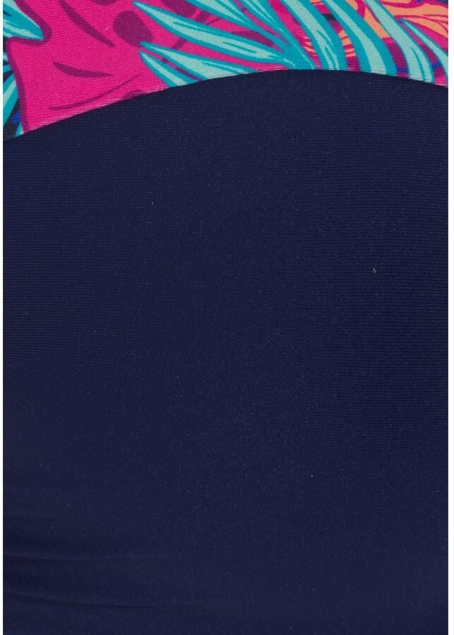 Lascana Beugelbandeau bikinitop Exotic met bedrukte rand aan de cups - Foto 3