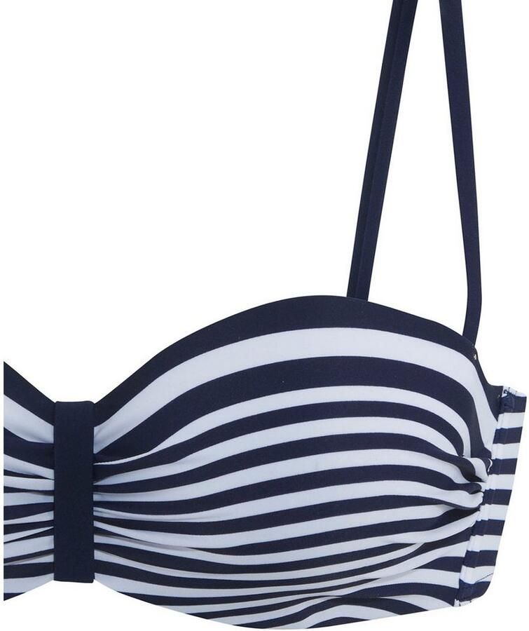 Lascana Beugelbandeau bikinitop Myst met geplaatst streepdesign