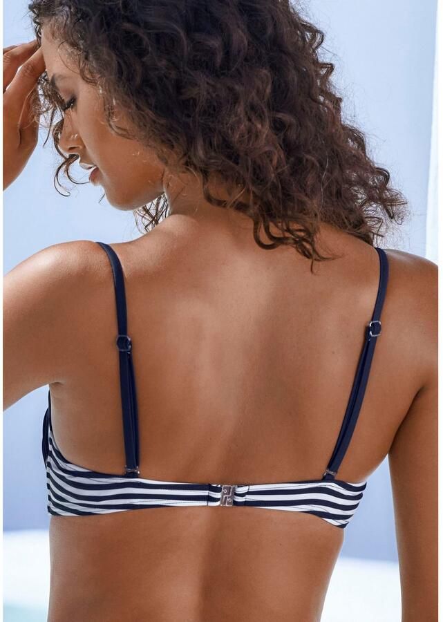 Lascana Beugelbandeau bikinitop Myst met geplaatst streepdesign - Foto 3
