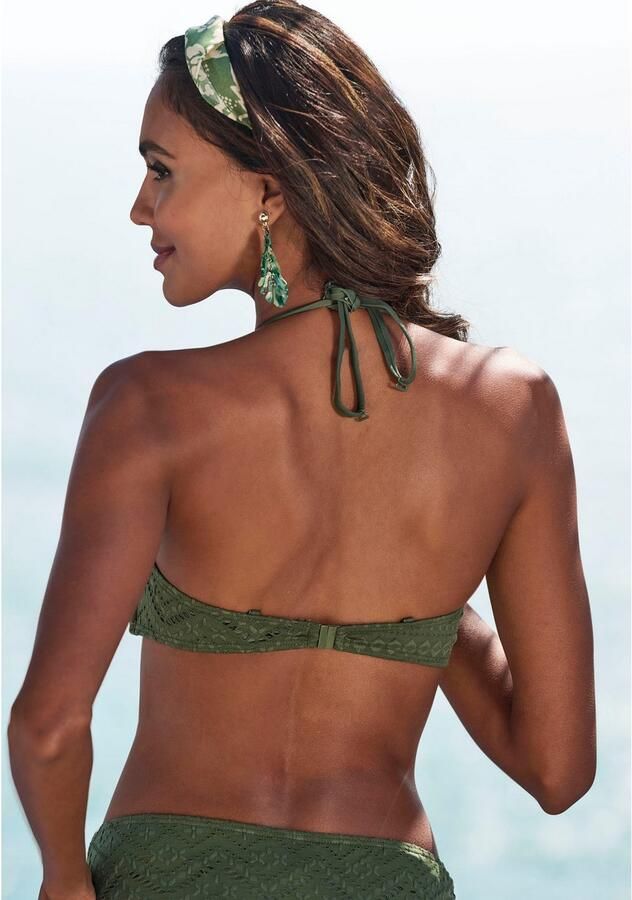 Lascana Beugelbandeau bikinitop Omara met broderie anglaise - Foto 5