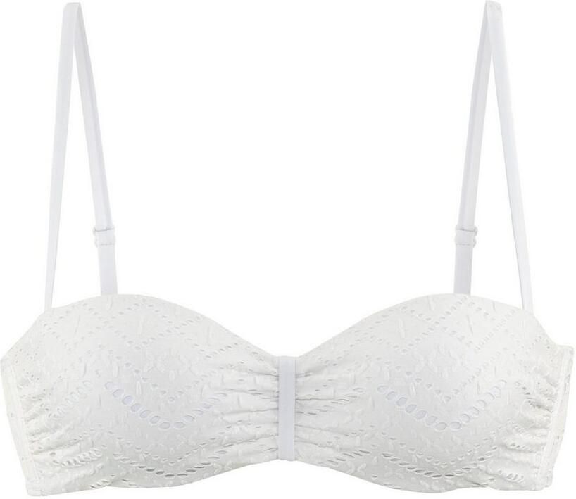 Lascana Beugelbandeau bikinitop Omara met broderie anglaise - Foto 3