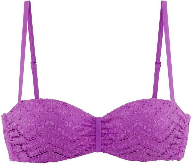 Lascana Beugelbandeau bikinitop Omara met broderie anglaise - Foto 10