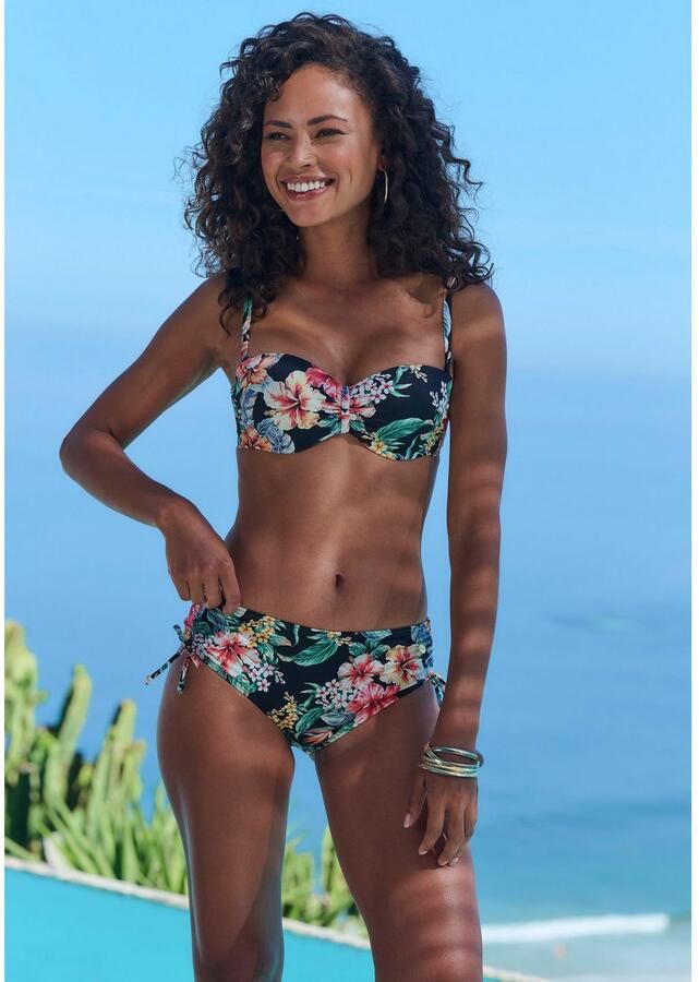 Lascana Bikinibroekje Salsa zijdelings verstelbaar en met geweldige bloemenprint - Foto 5