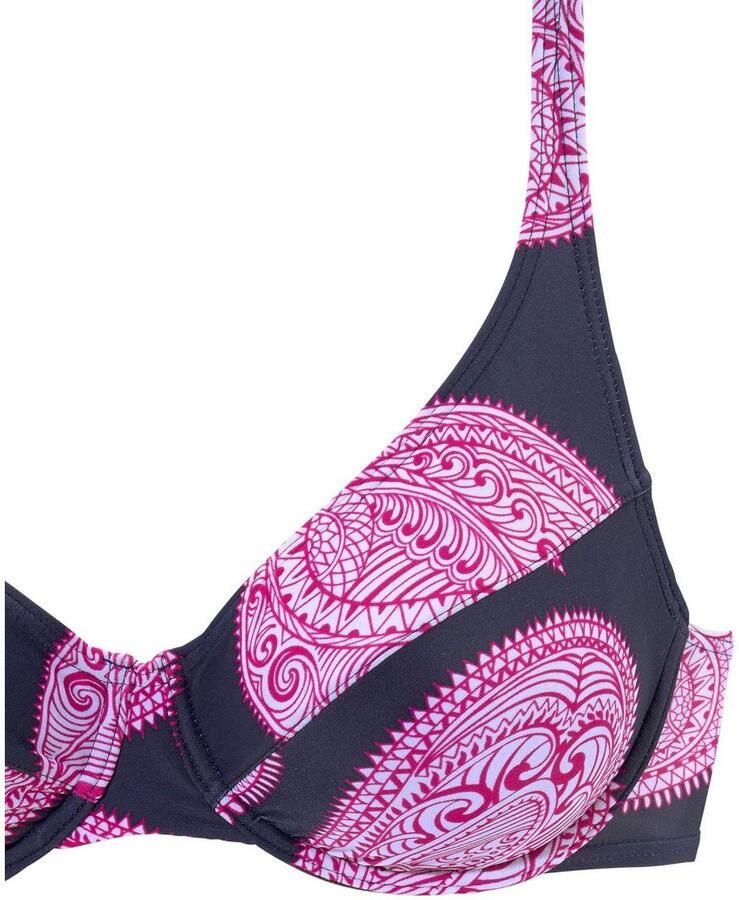 Lascana Beugelbikini aan de zijkant extra hoog gesneden verstelbare bandjes