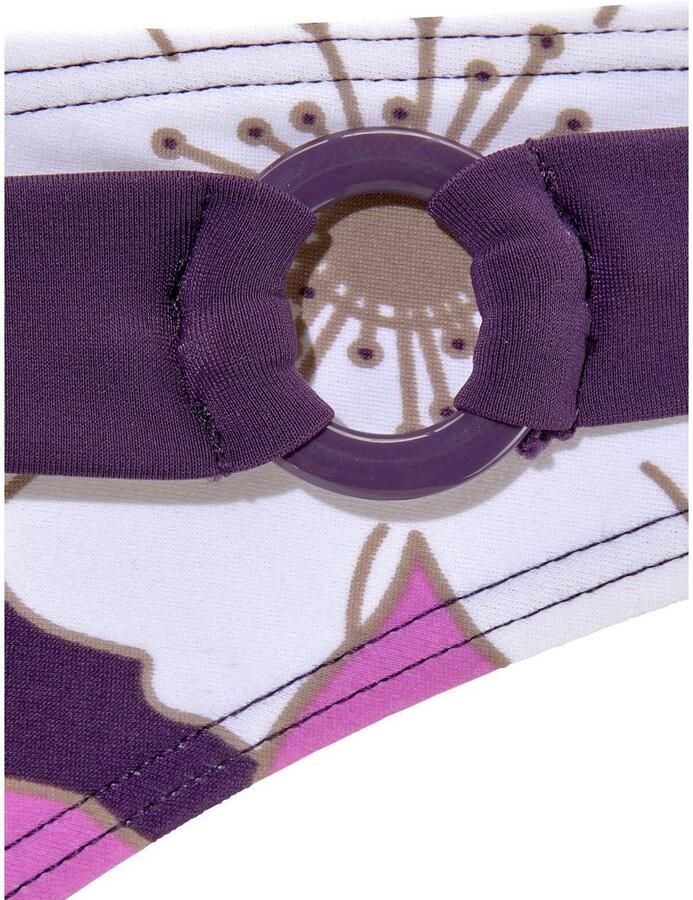 Lascana Beugelbikini floraal ontwerp bikini-broek met voorbedekking broek met decoratieve riem - Foto 2