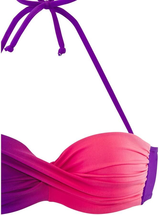 Lascana Beugelbikini in bandeaumodel in een modieus kleurverloop