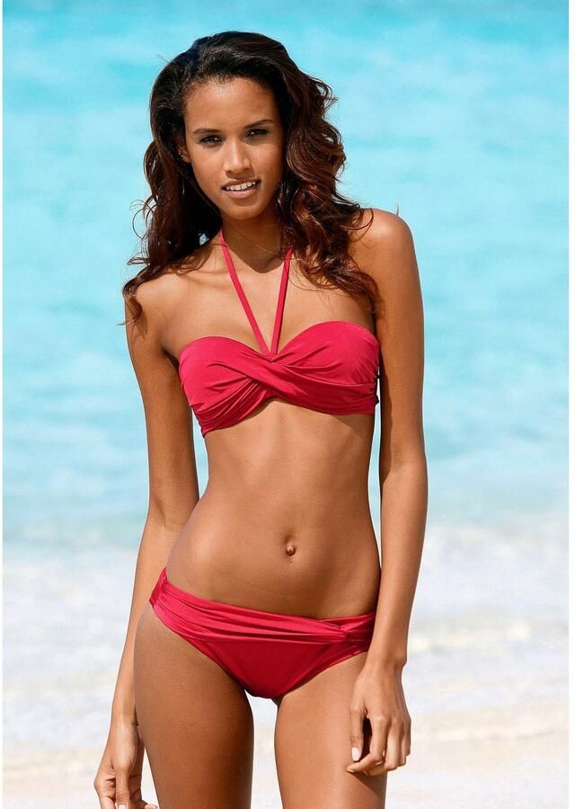 Lascana Beugelbikini in bandeaumodel met bandjes die op verschillende manieren te dragen zijn