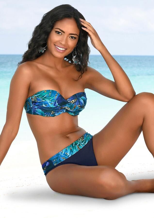 Lascana Beugelbikini in bandeaumodel met jungle-look - Foto 4