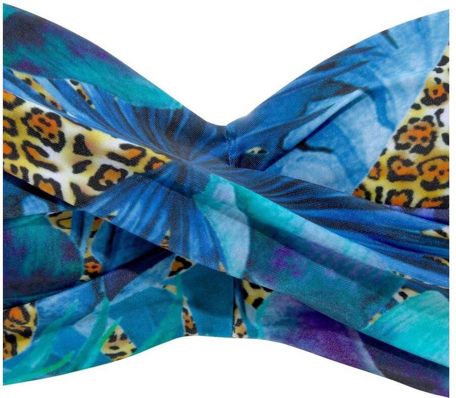 Lascana Beugelbikini in bandeaumodel met jungle-look