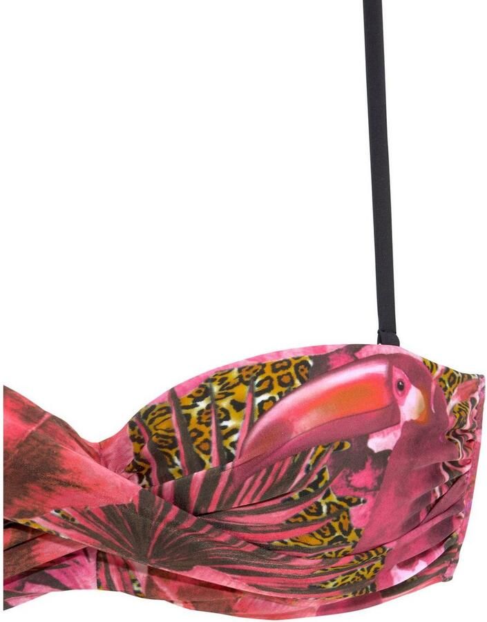 Lascana Beugelbikini in bandeaumodel met jungle-look
