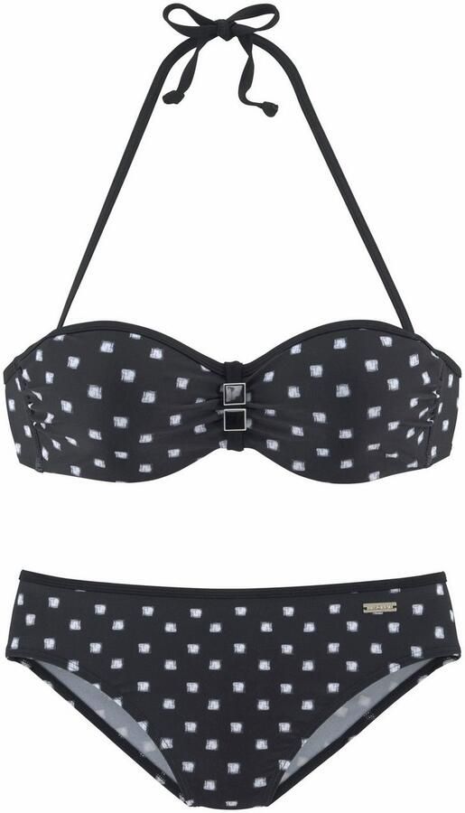 Lascana Beugelbikini in bandeaumodel met sieraccessoires - Foto 3