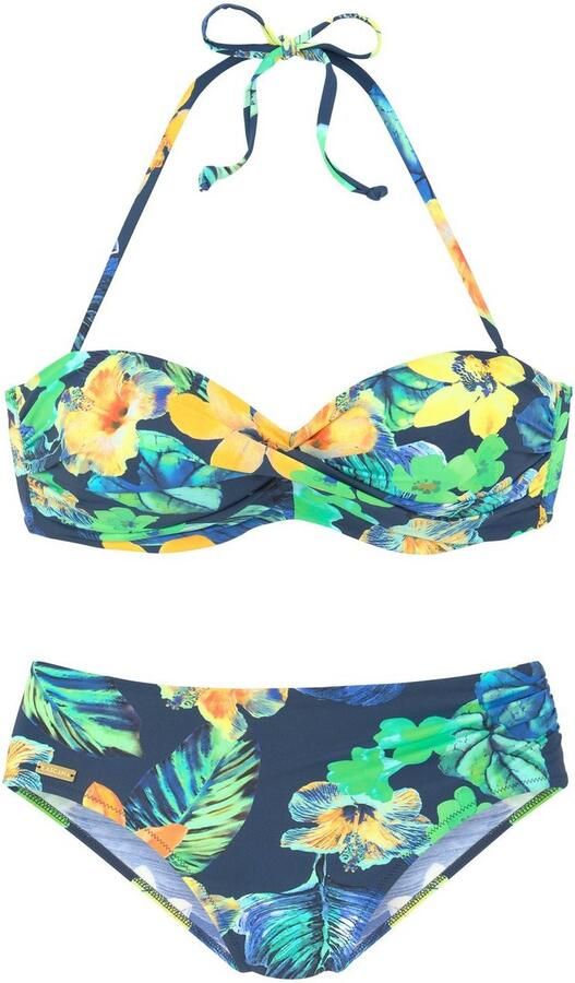 Lascana Beugelbikini in bandeaumodel zomers gedessineerd - Foto 3