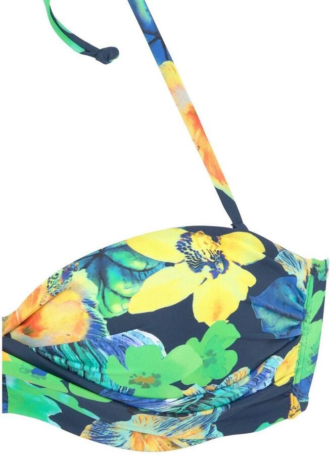 Lascana Beugelbikini in bandeaumodel zomers gedessineerd