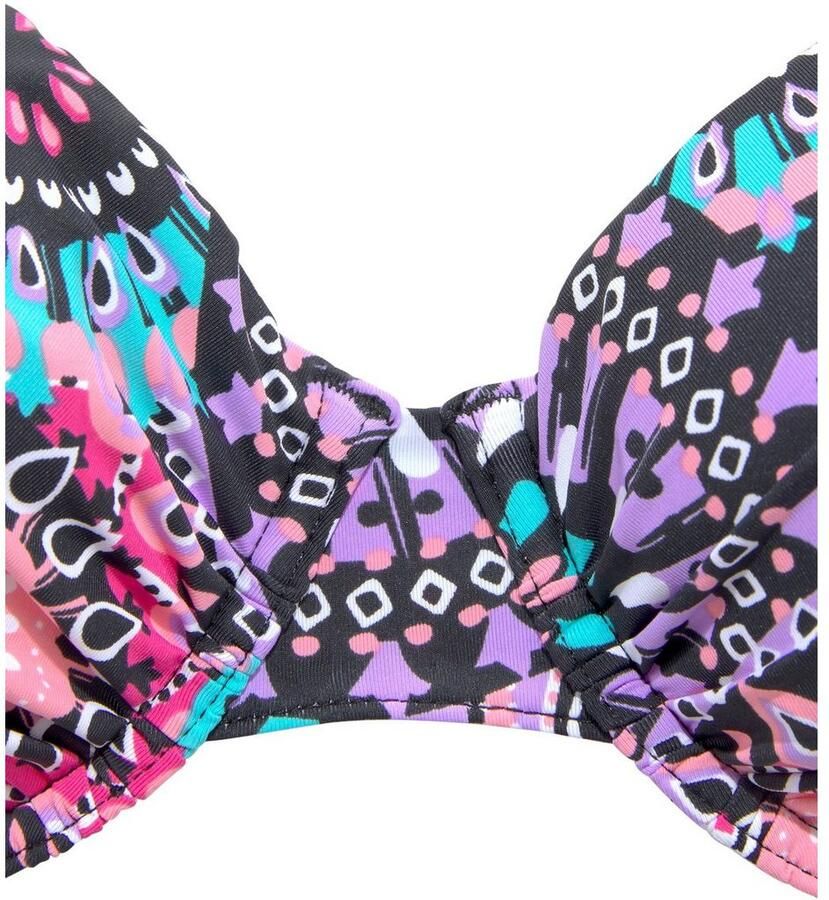 Lascana Beugelbikini met contrastkleurige bandjes