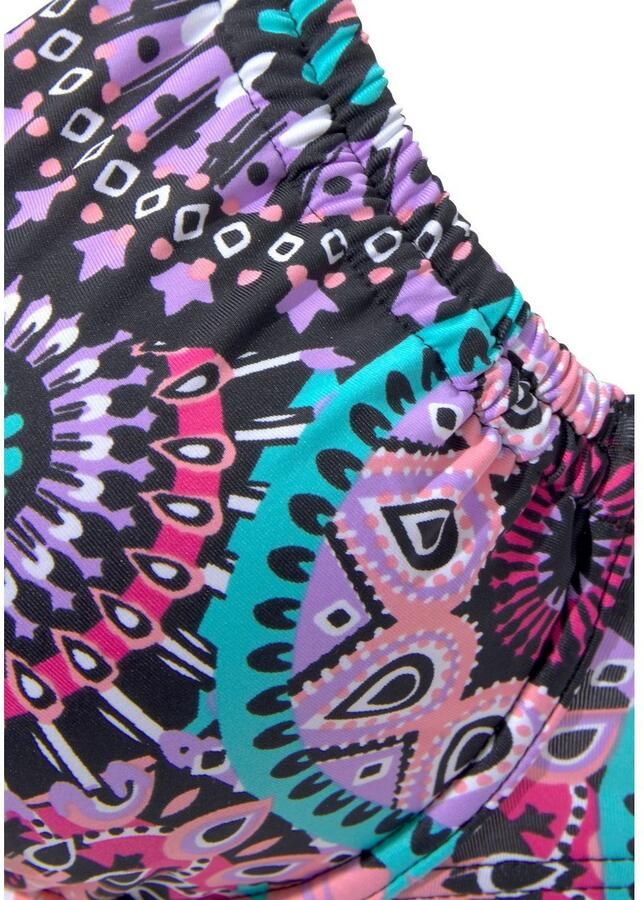 Lascana Beugelbikini met contrastkleurige bandjes - Foto 2