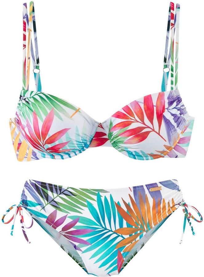 Lascana Beugelbikini met dubbele bandjes - Foto 4