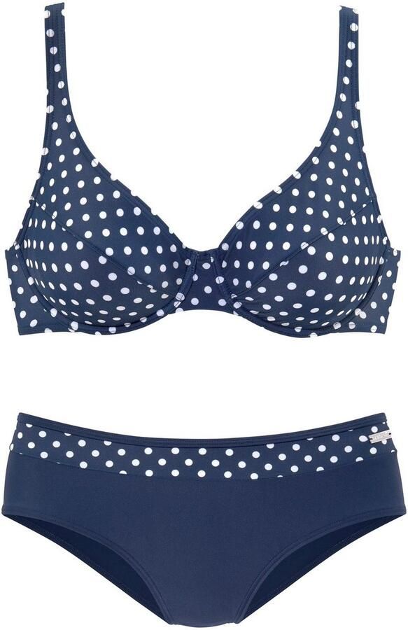 Lascana Beugelbikini met modieuze stippen - Foto 4