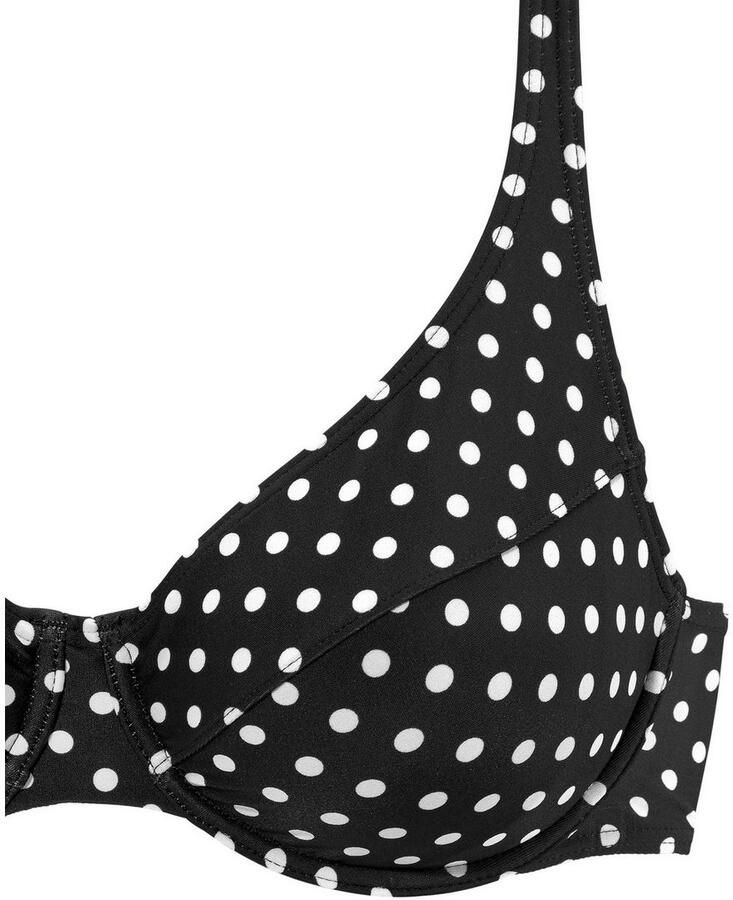 Lascana Beugelbikini met modieuze stippen