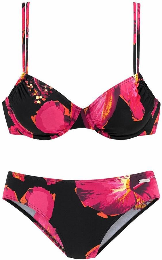 Lascana Beugelbikini met opvallende bloemenprint - Foto 3