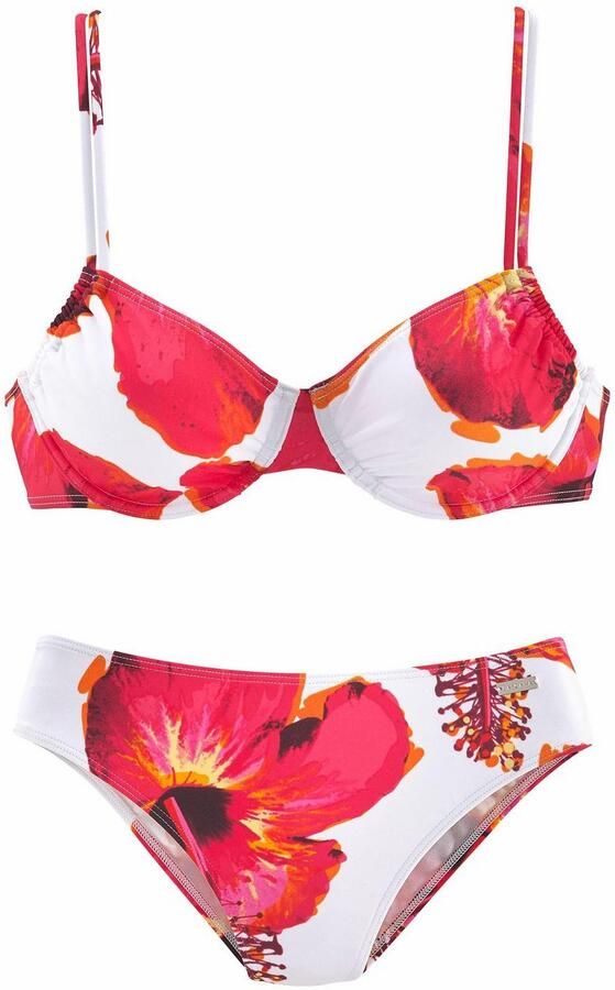 Lascana Beugelbikini met opvallende bloemenprint - Foto 4