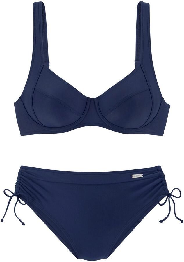 Lascana Beugelbikini met opzij aangerimpeld bikinibroekje - Foto 4