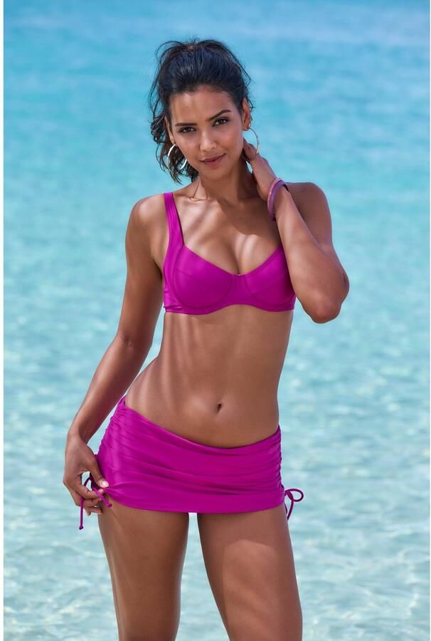 Lascana Beugelbikini met opzij aangerimpeld bikinibroekje - Foto 6